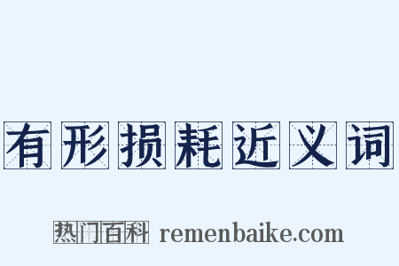 有形损耗近义词是什么意思的图片